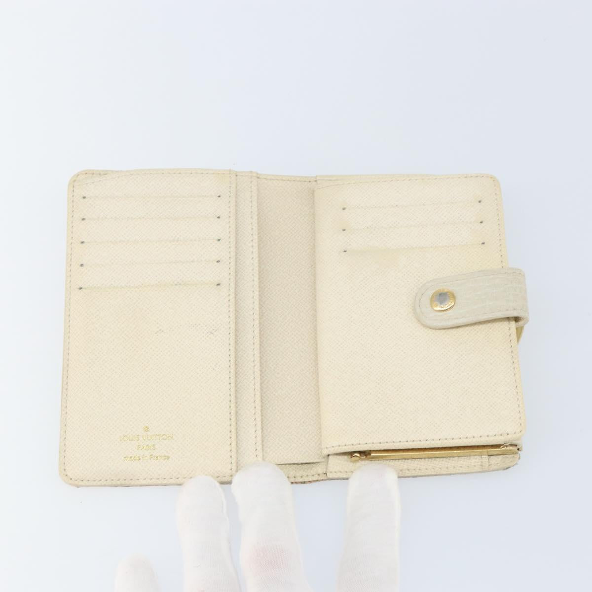 LOUIS VUITTON Mini Lin Croisette Portefeuille Viennois Pink M95658 Auth 143668