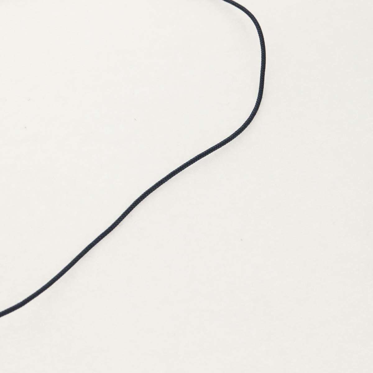 LOUIS VUITTON Collier Charms On The Go Necklace Enamel Navy M63648 Auth 143681AM