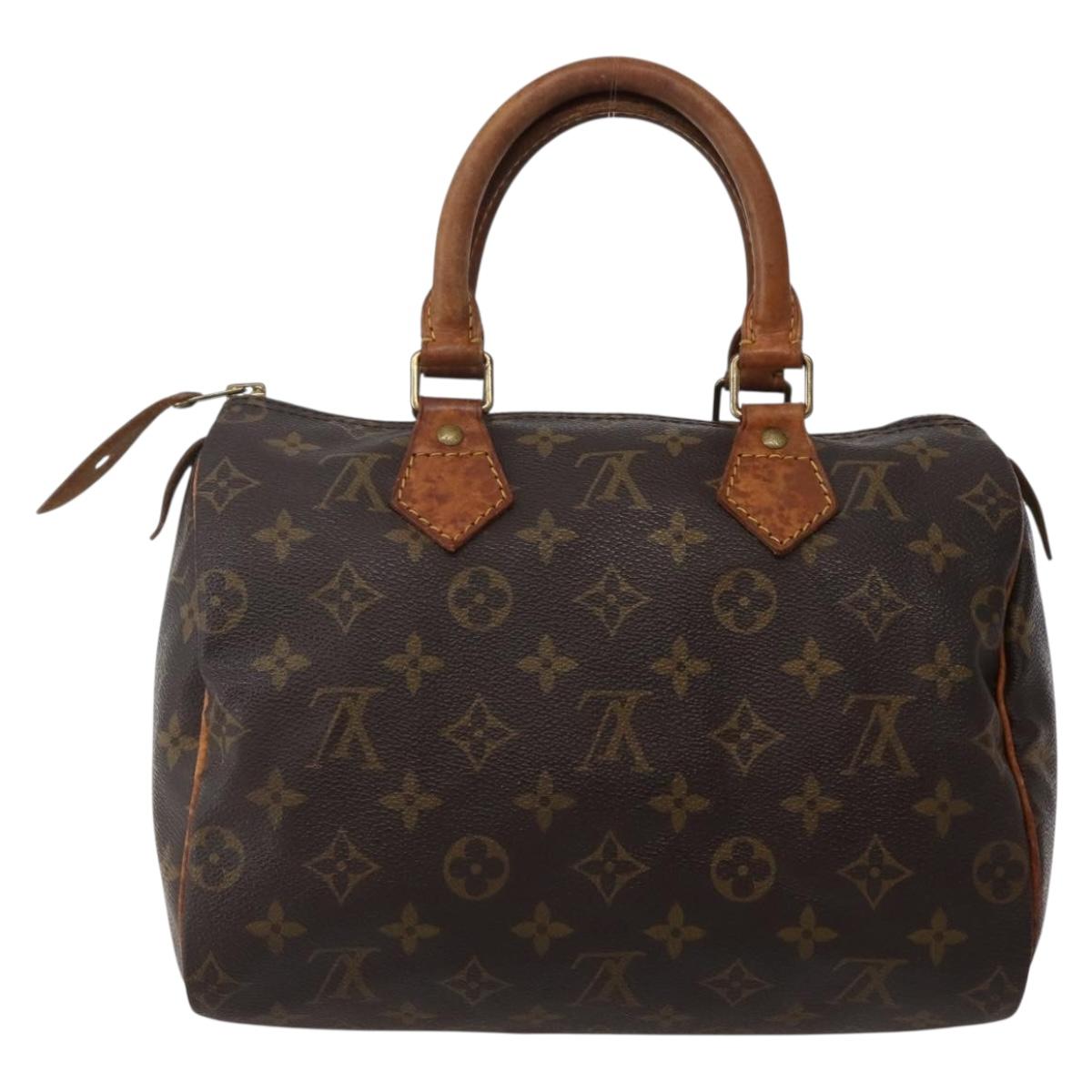 LOUIS VUITTON Monogram Speedy 25 Hand Bag M41528 LV Auth 143729