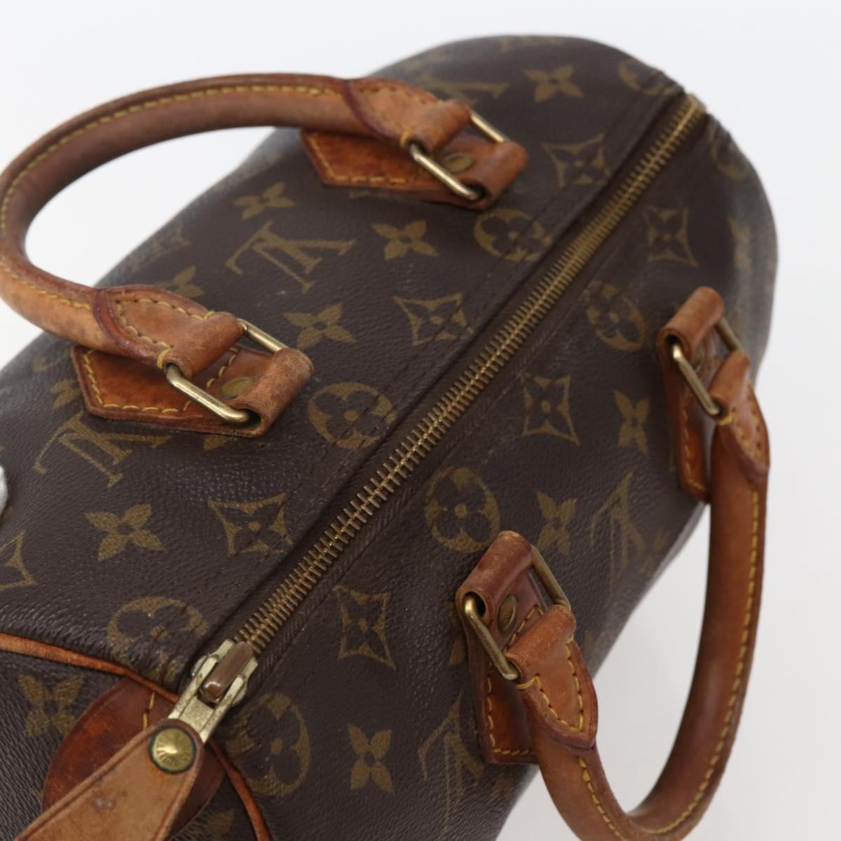 LOUIS VUITTON Monogram Speedy 25 Hand Bag M41528 LV Auth 143729