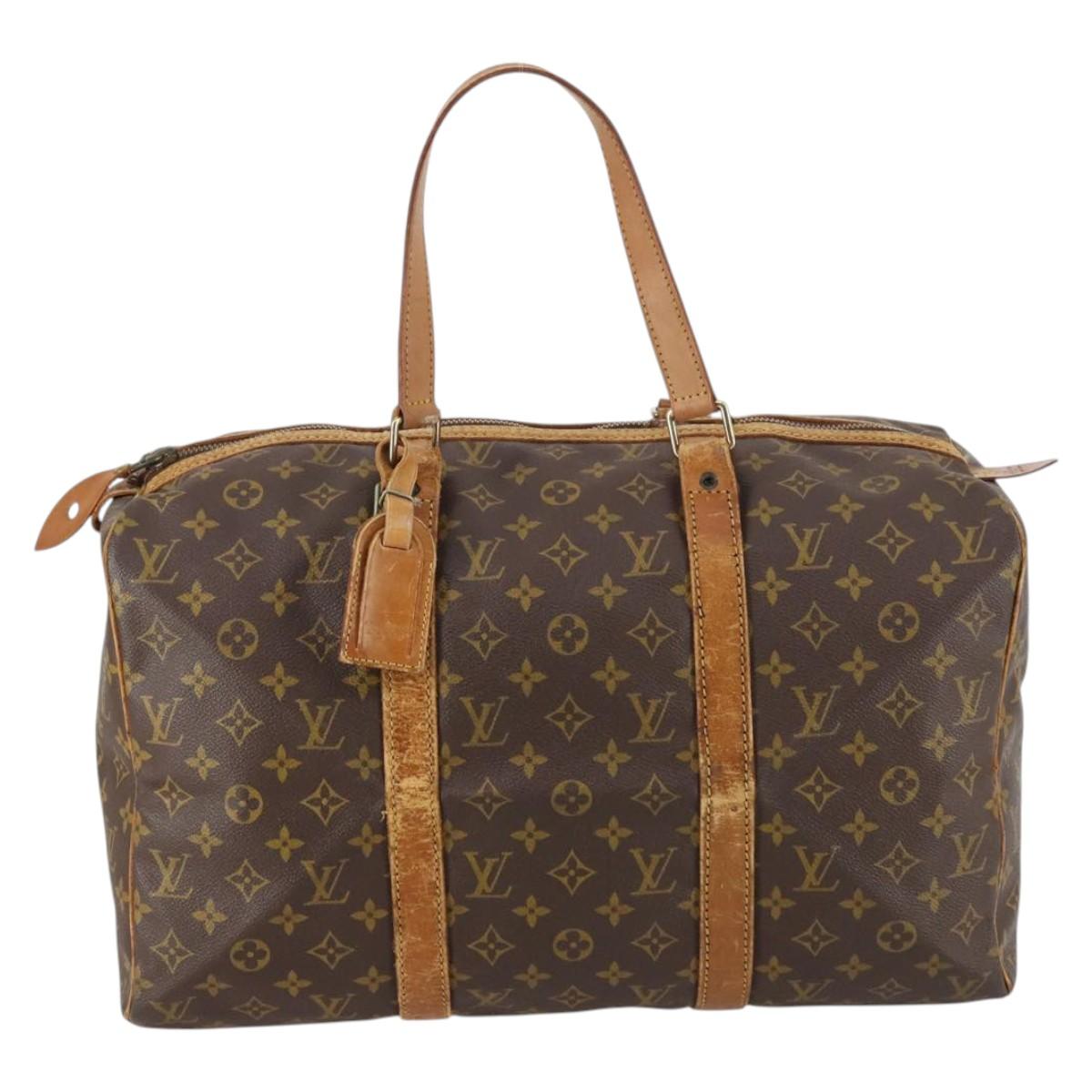 LOUIS VUITTON Monogram Sac Souple 45 Boston Bag Vintage M41624 LV Auth 143732