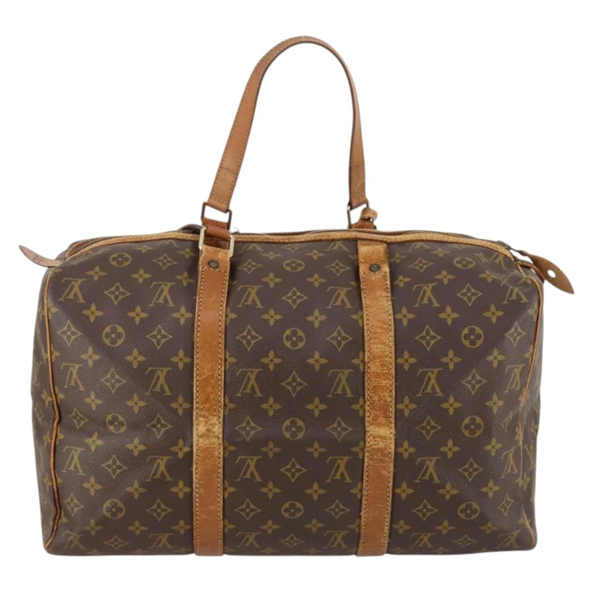 LOUIS VUITTON Monogram Sac Souple 45 Boston Bag Vintage M41624 LV Auth 143732