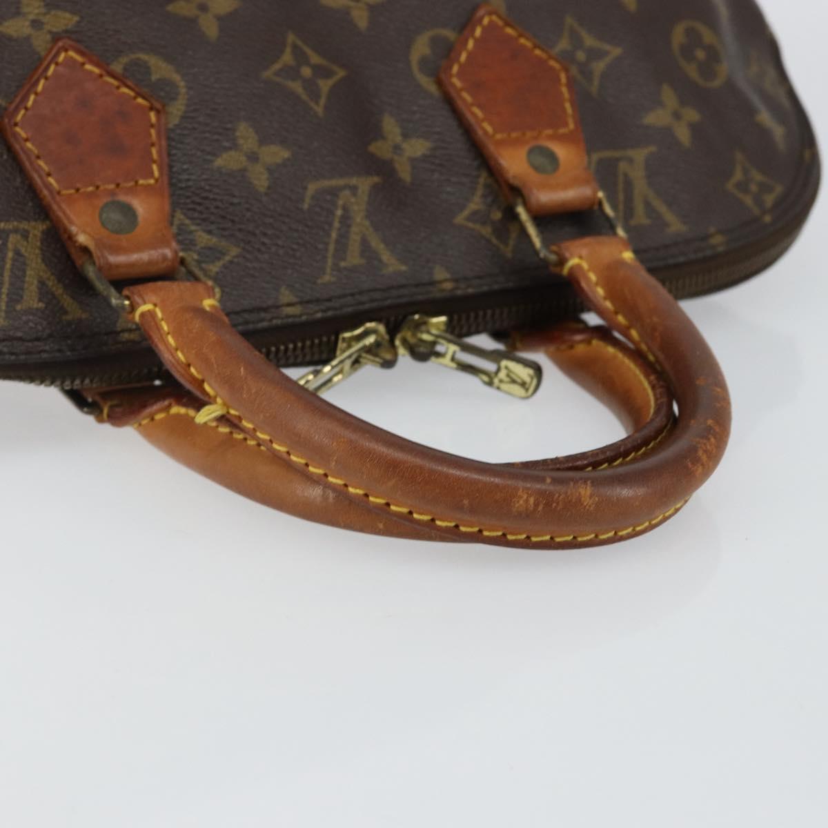 LOUIS VUITTON Monogram Alma Hand Bag M51130 LV Auth 143738