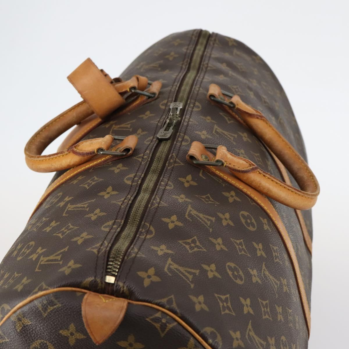 LOUIS VUITTON Monogram Keepall 55 Boston Bag M41424 LV Auth 143744