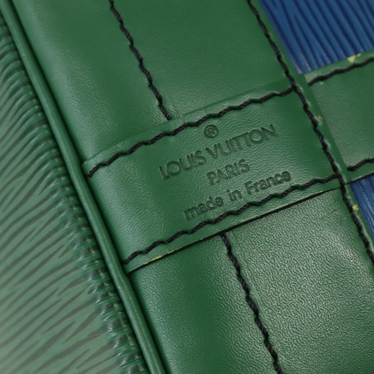 LOUIS VUITTON Epi Noe Shoulder Bag Bicolor Green Blue M44044 LV Auth 143746