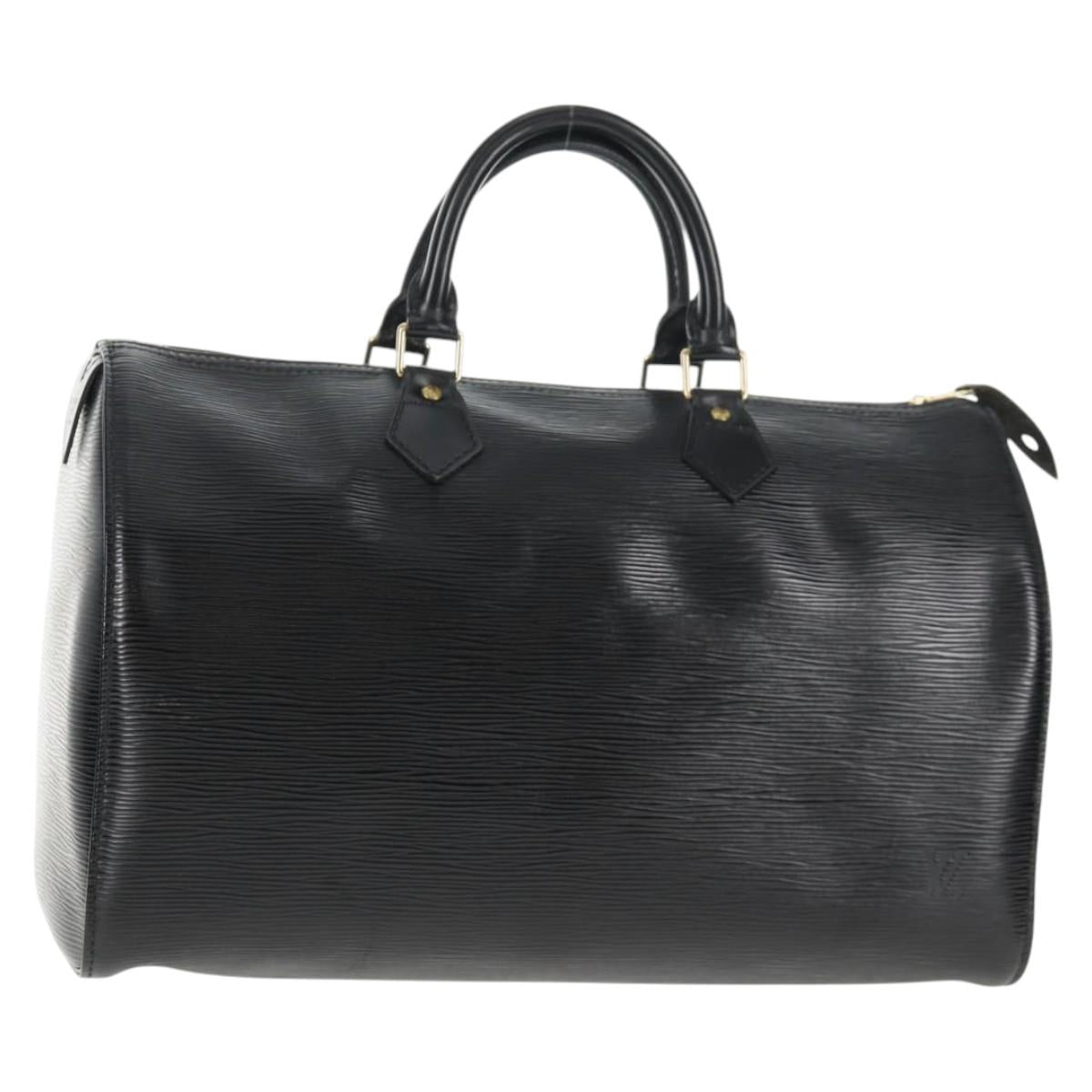 LOUIS VUITTON Epi Speedy 35 Hand Bag Black M42992 LV Auth 143748A