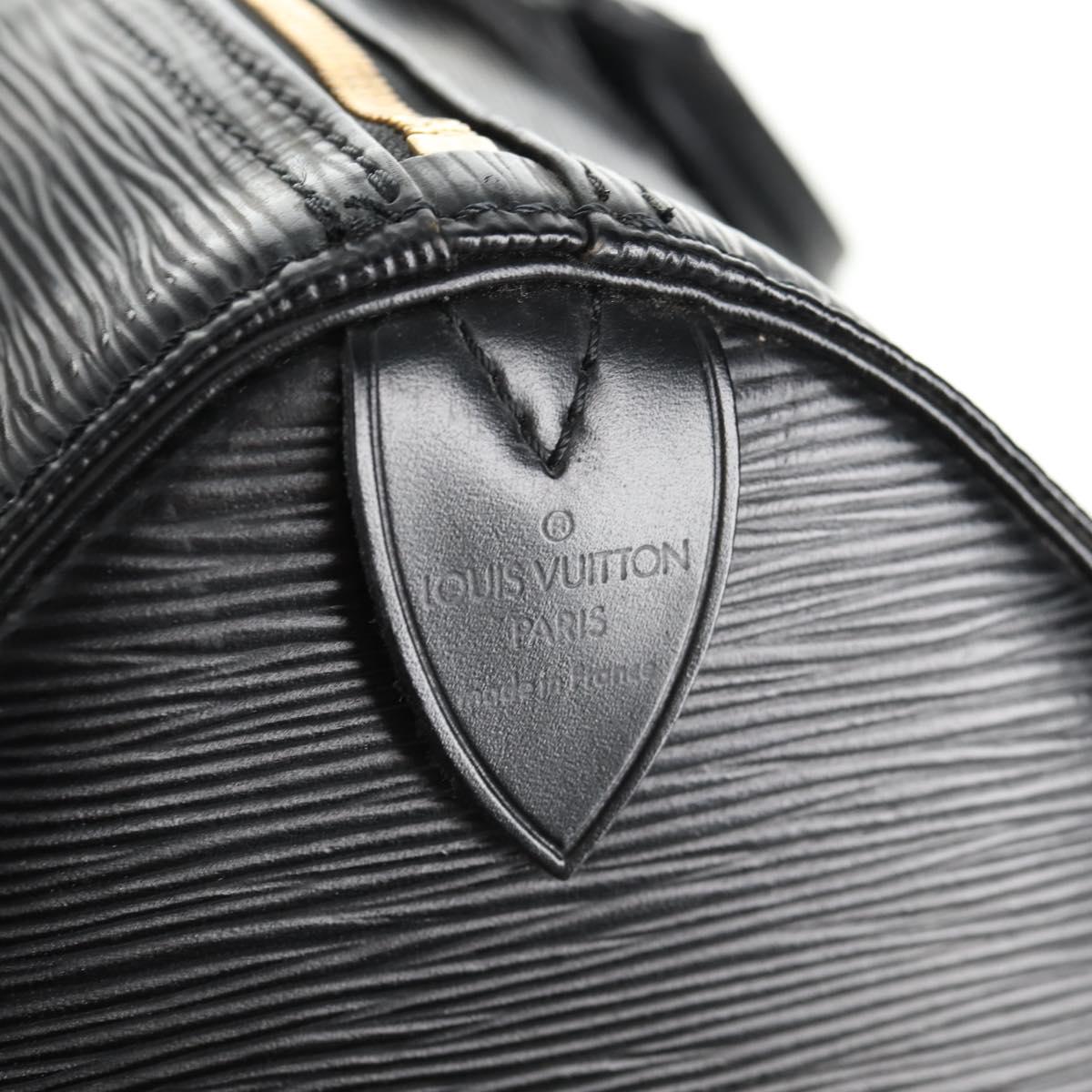 LOUIS VUITTON Epi Speedy 35 Hand Bag Black M42992 LV Auth 143748A