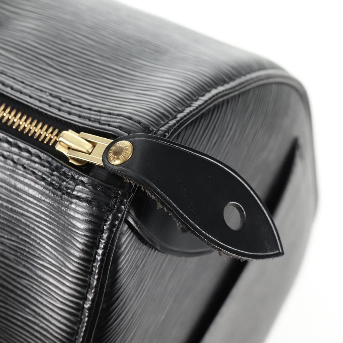 LOUIS VUITTON Epi Speedy 35 Hand Bag Black M42992 LV Auth 143748A
