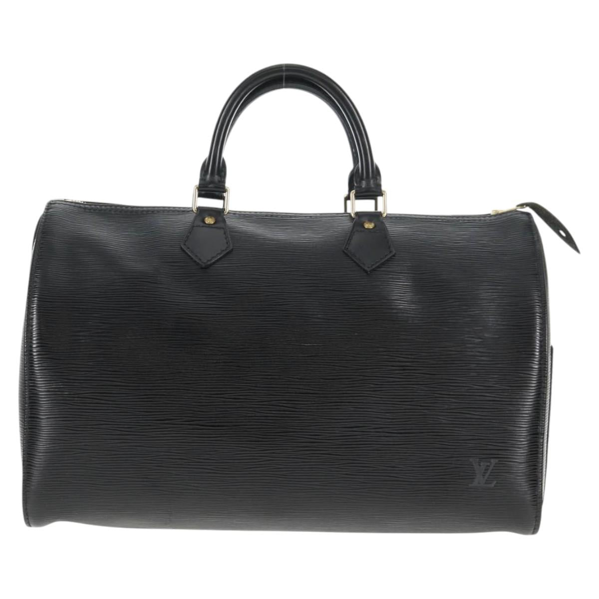 LOUIS VUITTON Epi Speedy 35 Hand Bag Black M42992 LV Auth 143748A