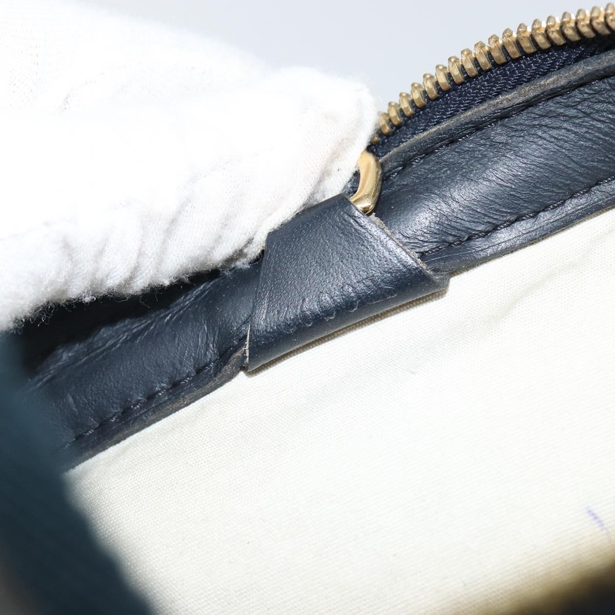 LOUIS VUITTON Monogram Mini Josephine PM Hand Bag Blue M92049 LV Auth 143753