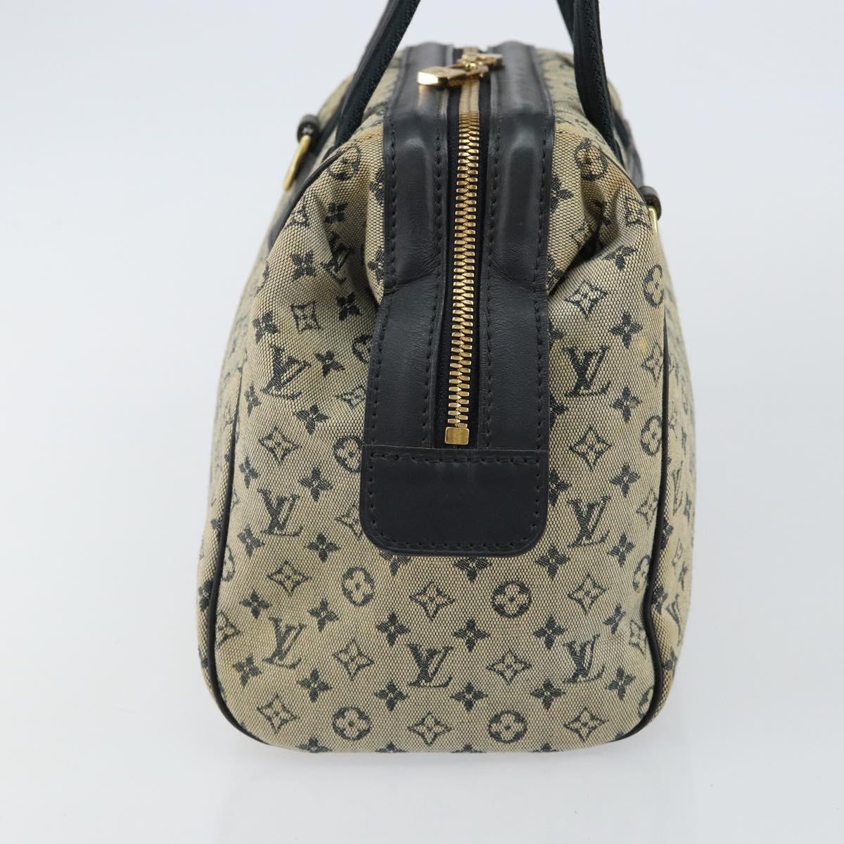 LOUIS VUITTON Monogram Mini Josephine PM Hand Bag Blue M92049 LV Auth 143754