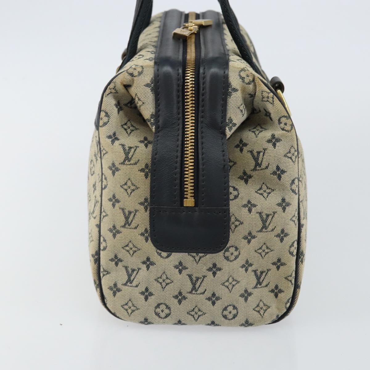 LOUIS VUITTON Monogram Mini Josephine PM Hand Bag Blue M92049 LV Auth 143754