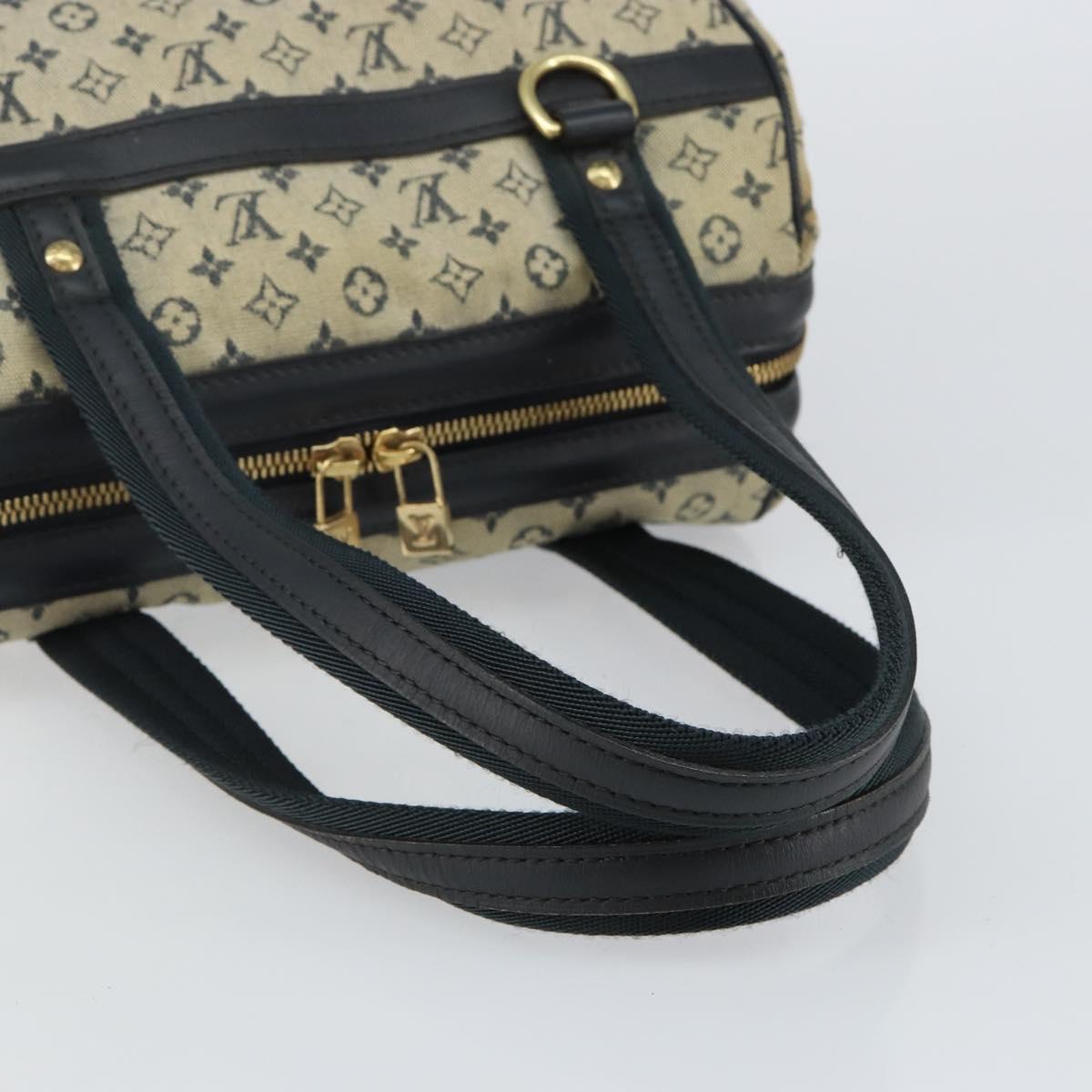LOUIS VUITTON Monogram Mini Josephine PM Hand Bag Blue M92049 LV Auth 143754