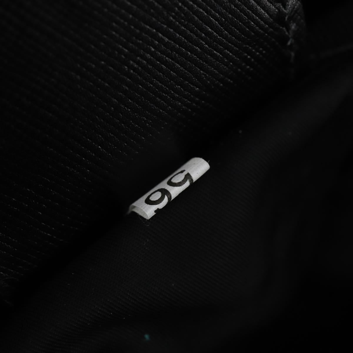 PRADA Boston Bag Nylon 2way Black Silver Auth 143770