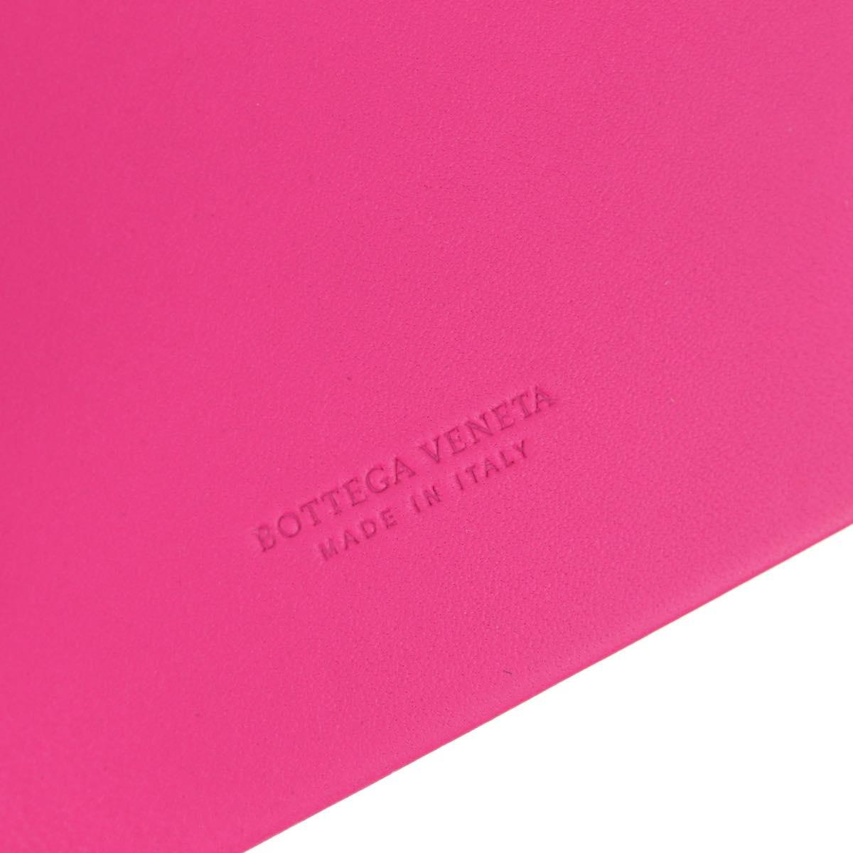 BOTTEGA VENETA INTRECCIATO Hobo Shoulder Bag Leather Pink Silver Auth 143824V