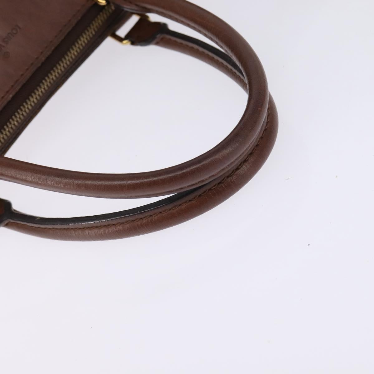 LOUIS VUITTON Damier Ebene Greenwich Hand Bag 2way N41337 LV Auth 143834