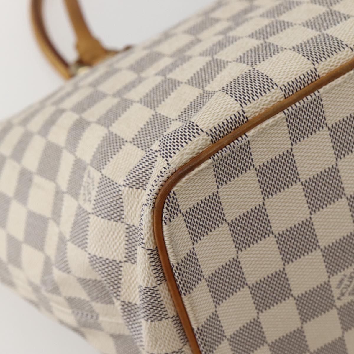 LOUIS VUITTON Damier Azur Saleya MM Tote Bag N51185 LV Auth 143835