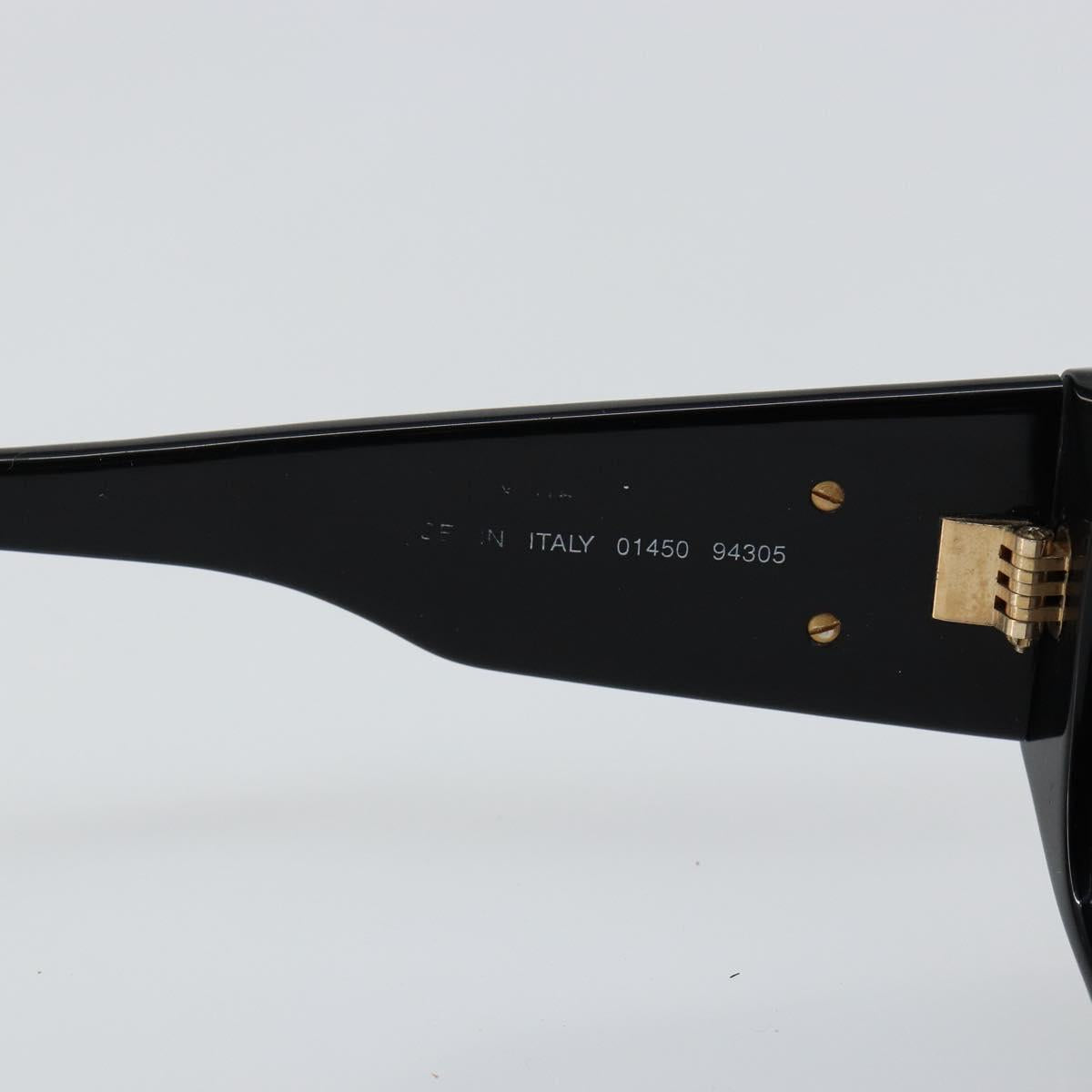 CHANEL COCO Mark Matelasse Sunglasses plastic Black CC Auth 143838