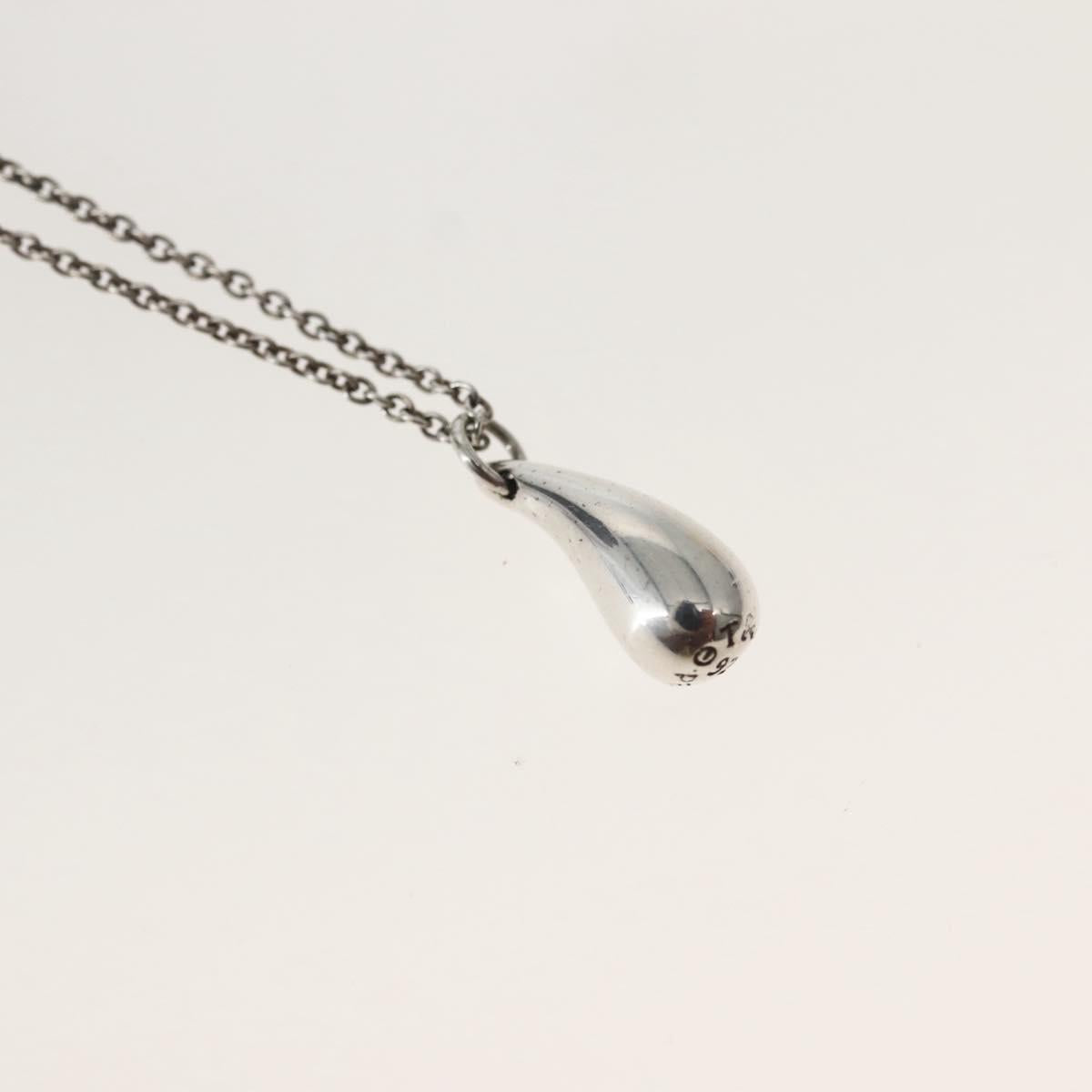 TIFFANY&Co. Teardrop Necklace Ag925 Silver Auth 143840