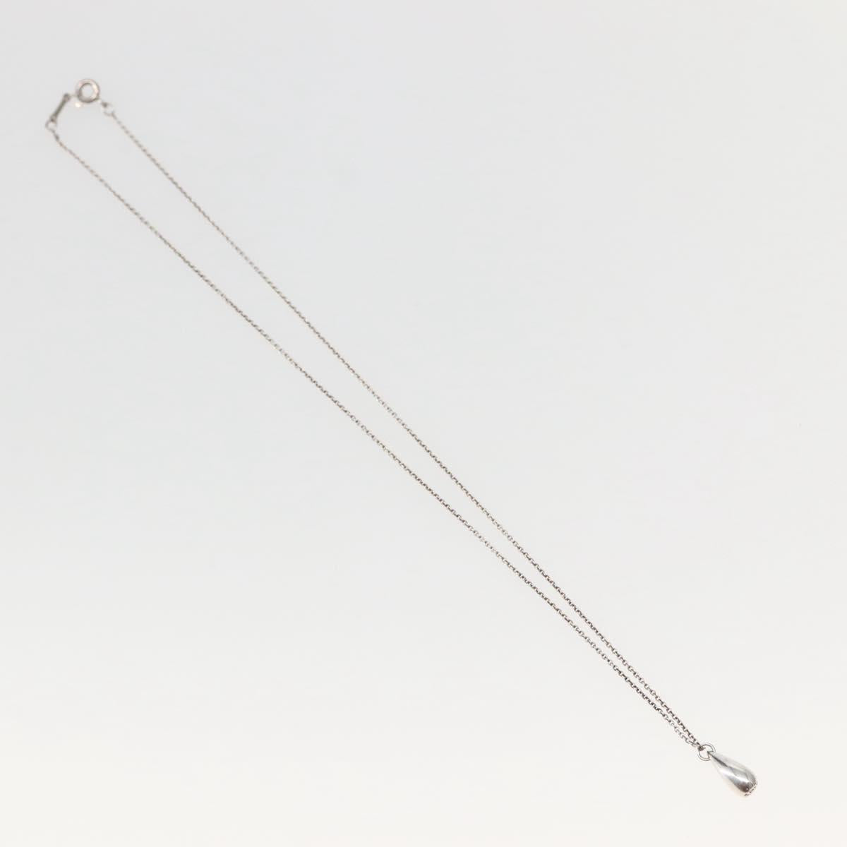 TIFFANY&Co. Teardrop Necklace Ag925 Silver Auth 143840