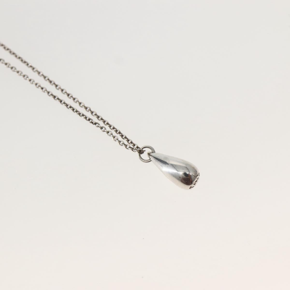 TIFFANY&Co. Teardrop Necklace Ag925 Silver Auth 143840