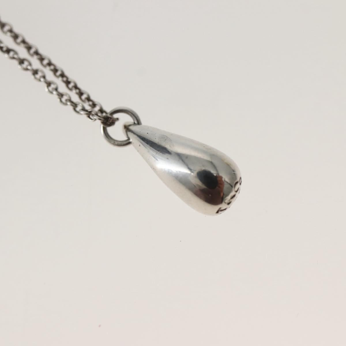 TIFFANY&Co. Teardrop Necklace Ag925 Silver Auth 143840