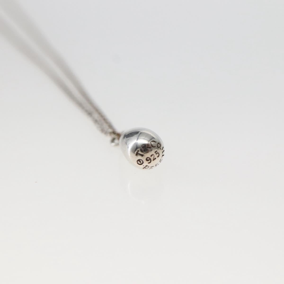 TIFFANY&Co. Teardrop Necklace Ag925 Silver Auth 143840
