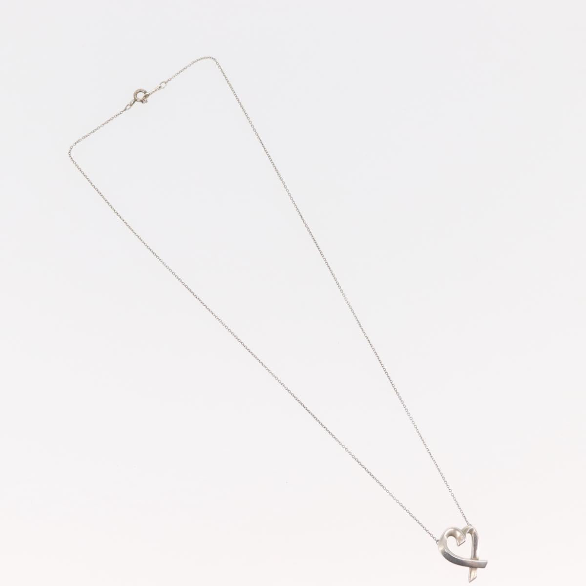 TIFFANY&Co. Loving Heart Necklace Ag925 Silver Auth 143846