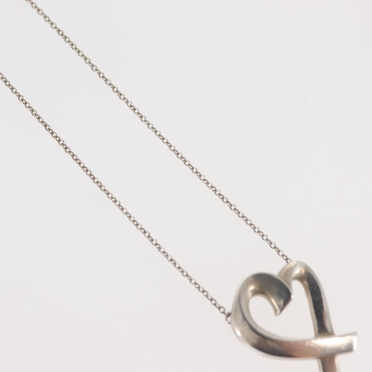 TIFFANY&Co. Loving Heart Necklace Ag925 Silver Auth 143846