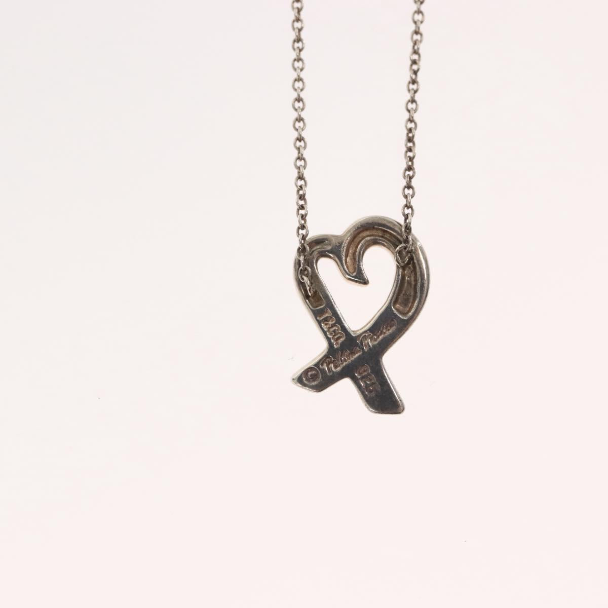 TIFFANY&Co. Loving Heart Necklace Ag925 Silver Auth 143847