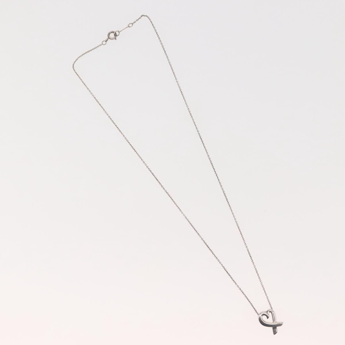 TIFFANY&Co. Loving Heart Necklace Ag925 Silver Auth 143847