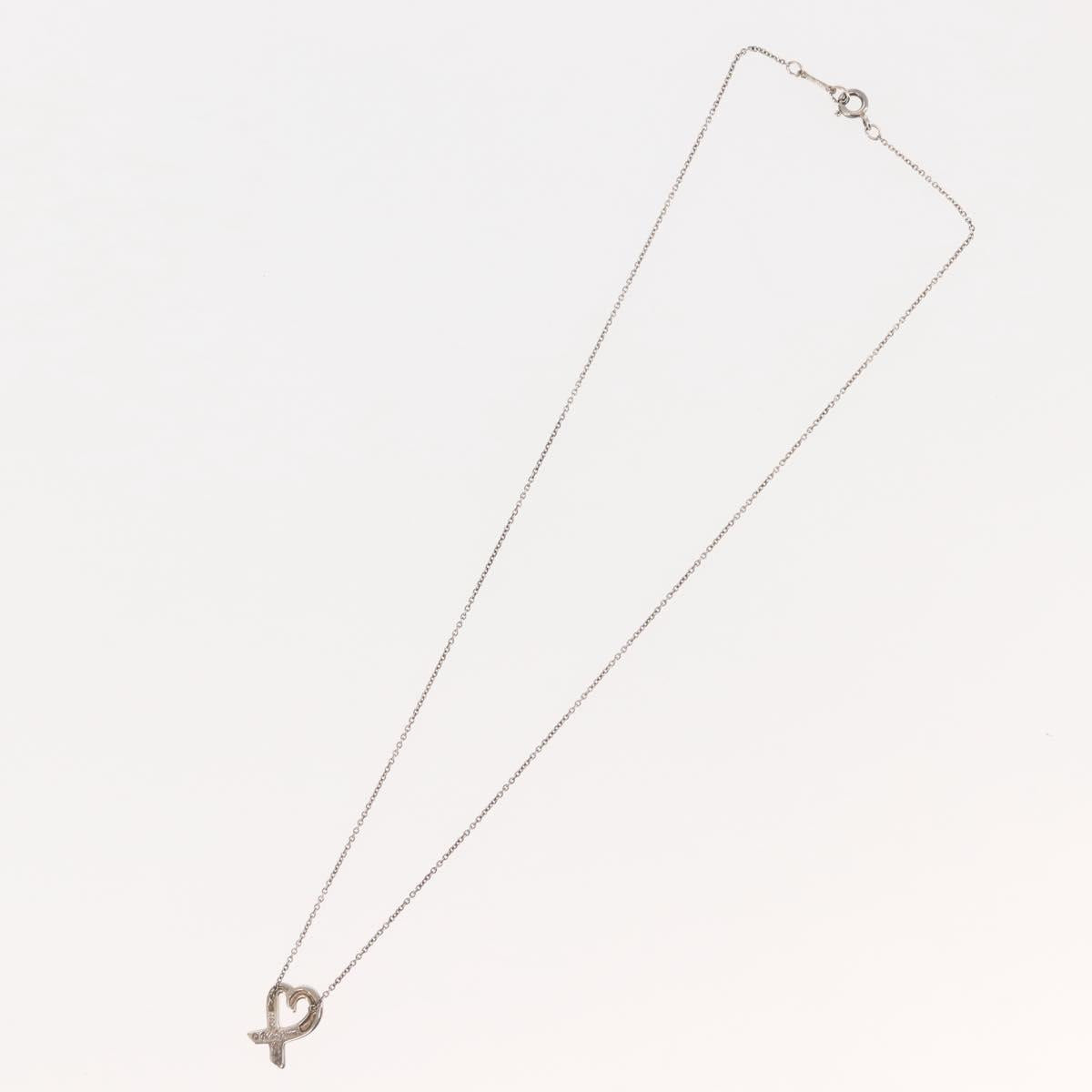 TIFFANY&Co. Loving Heart Necklace Ag925 Silver Auth 143847