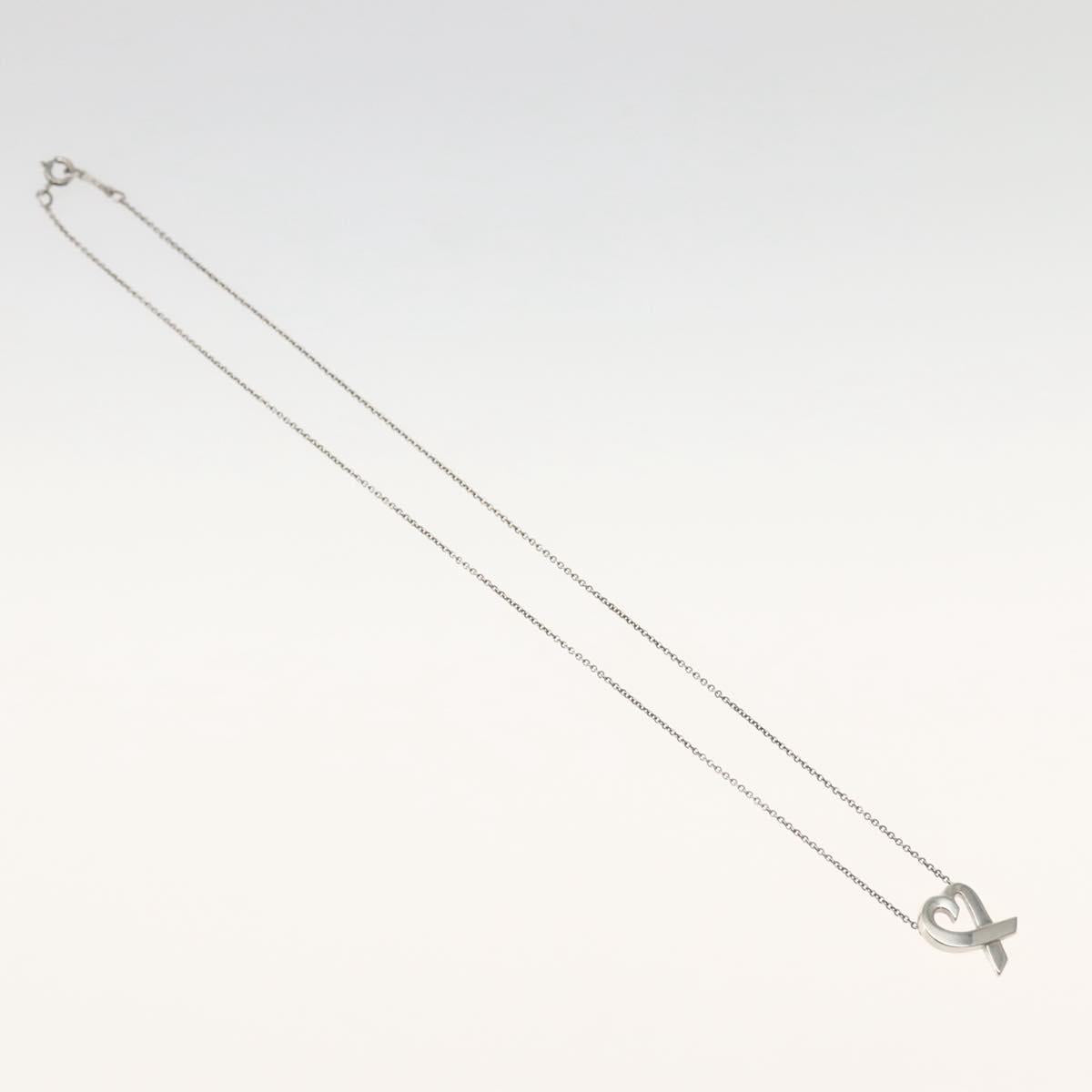 TIFFANY&Co. Loving Heart Necklace Ag925 Silver Auth 143850