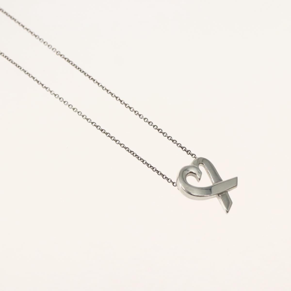 TIFFANY&Co. Loving Heart Necklace Ag925 Silver Auth 143850