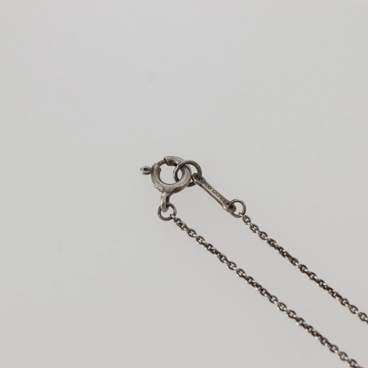 TIFFANY&Co. Cross Kiss Necklace Ag925 Silver Auth 143851