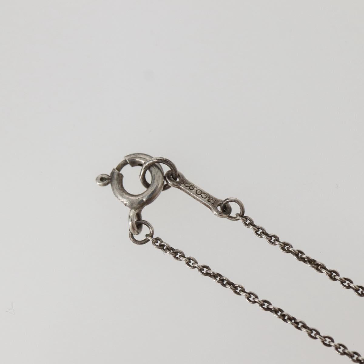 TIFFANY&Co. Cross Kiss Necklace Ag925 Silver Auth 143851