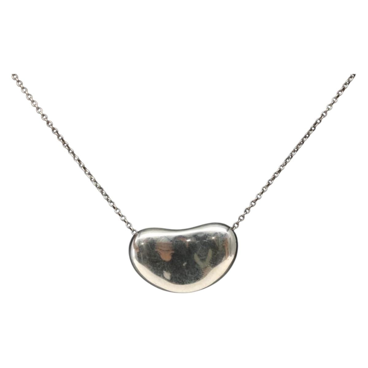 TIFFANY&Co. Bean Necklace Ag925 Silver Auth 143852