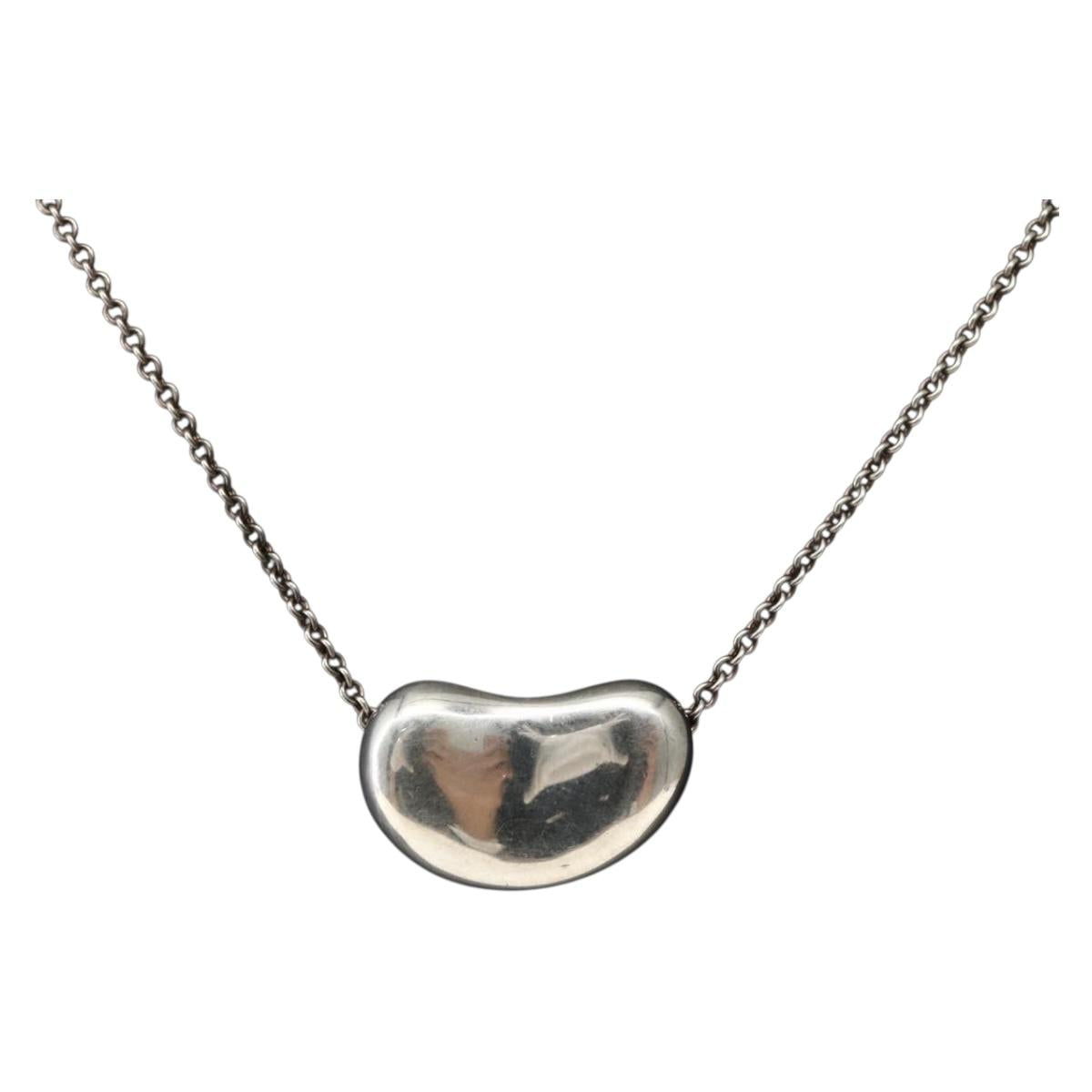 TIFFANY&Co. Bean Necklace Ag925 Silver Auth 143853
