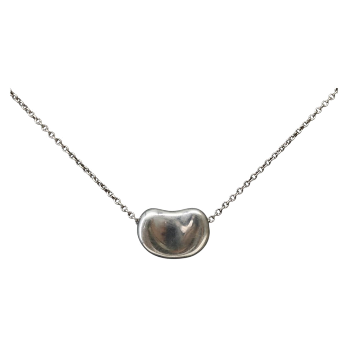 TIFFANY&Co. Bean Necklace Ag925 Silver Auth 143854