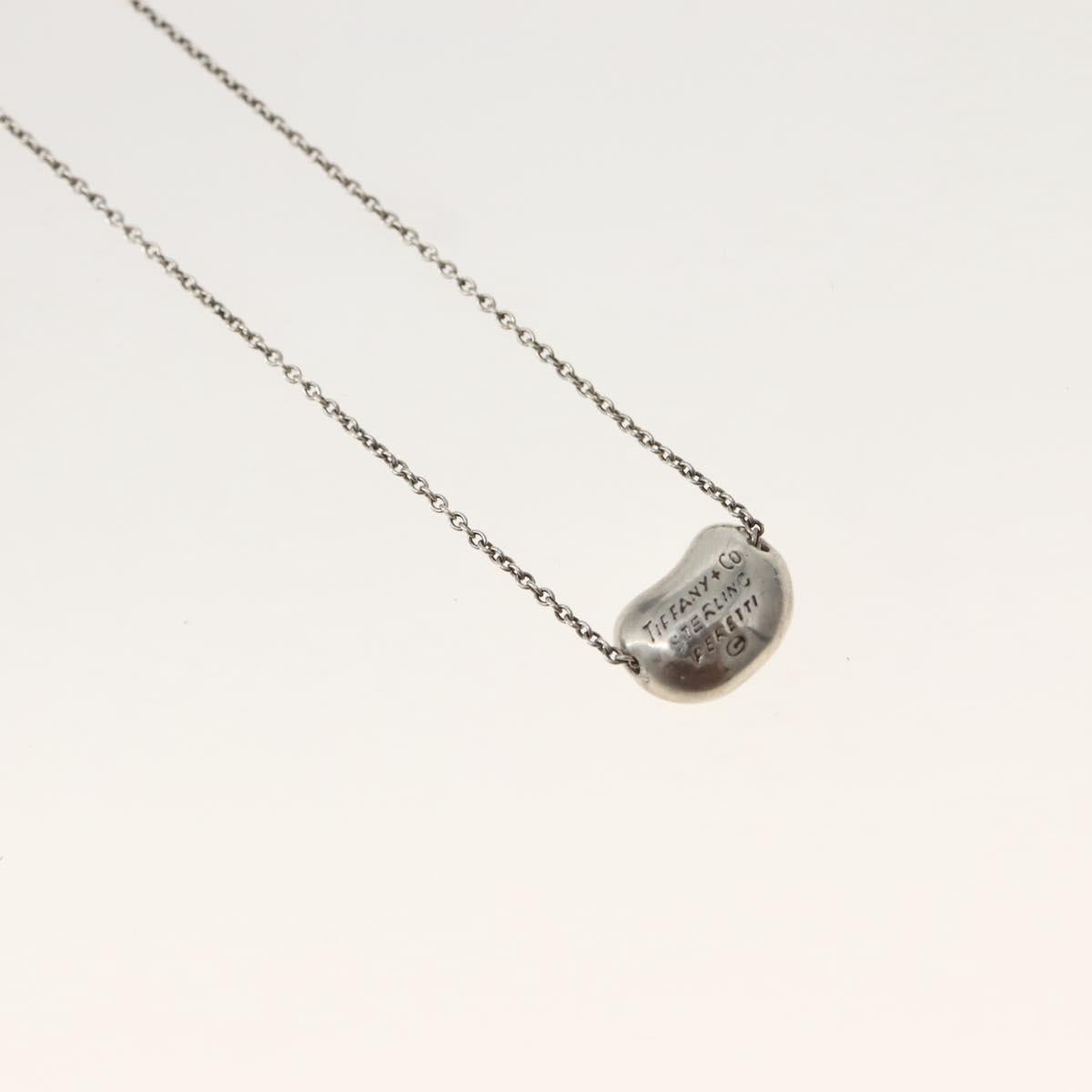 TIFFANY&Co. Bean Necklace Ag925 Silver Auth 143854