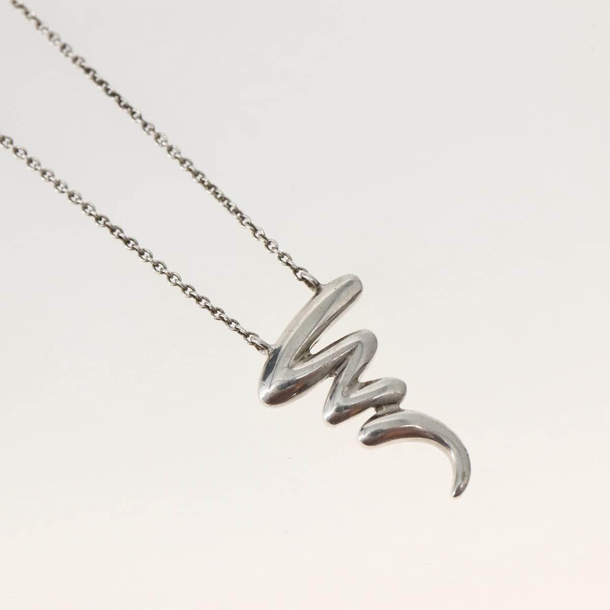 TIFFANY&Co. Scribble Necklace Ag925 Silver Auth 143855