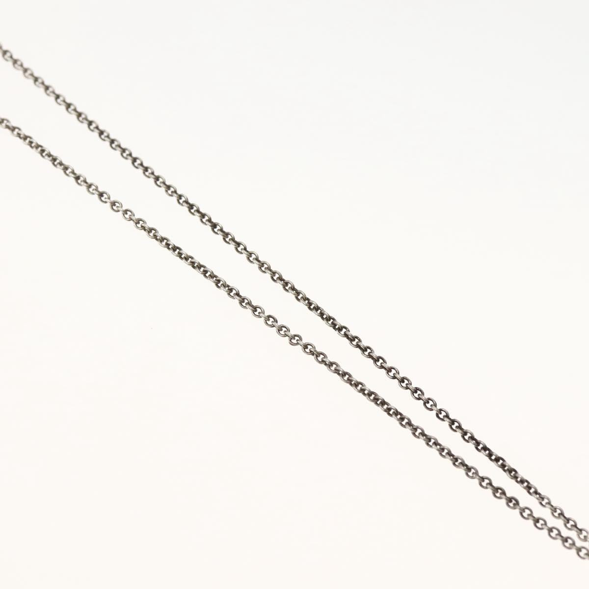 TIFFANY&Co. Open Heart Necklace Ag925 Silver Auth 143856