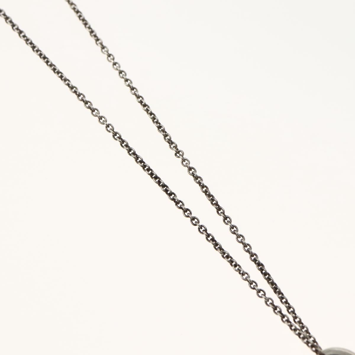 TIFFANY&Co. Open Heart Necklace Ag925 Silver Auth 143856