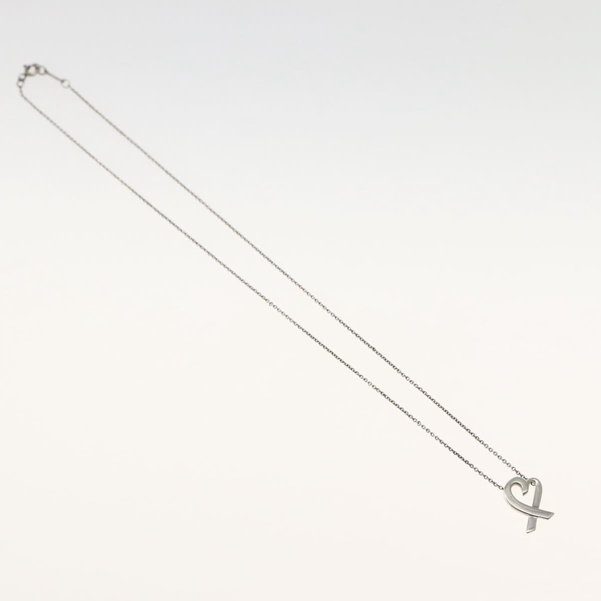 TIFFANY&Co. Loving Heart Necklace Ag925 Silver Auth 143858