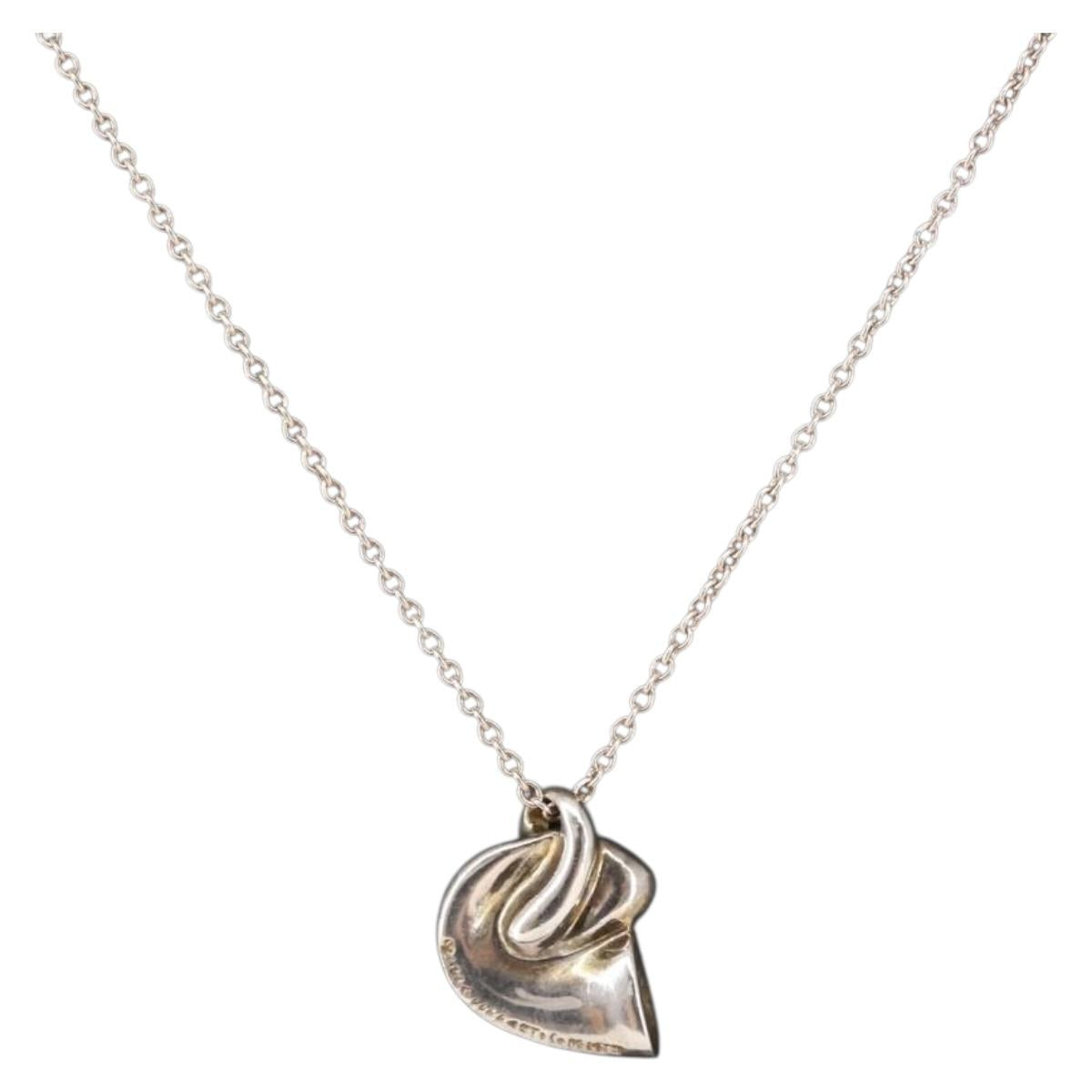 TIFFANY&Co. Horn Necklace Ag925 Silver Auth 143859
