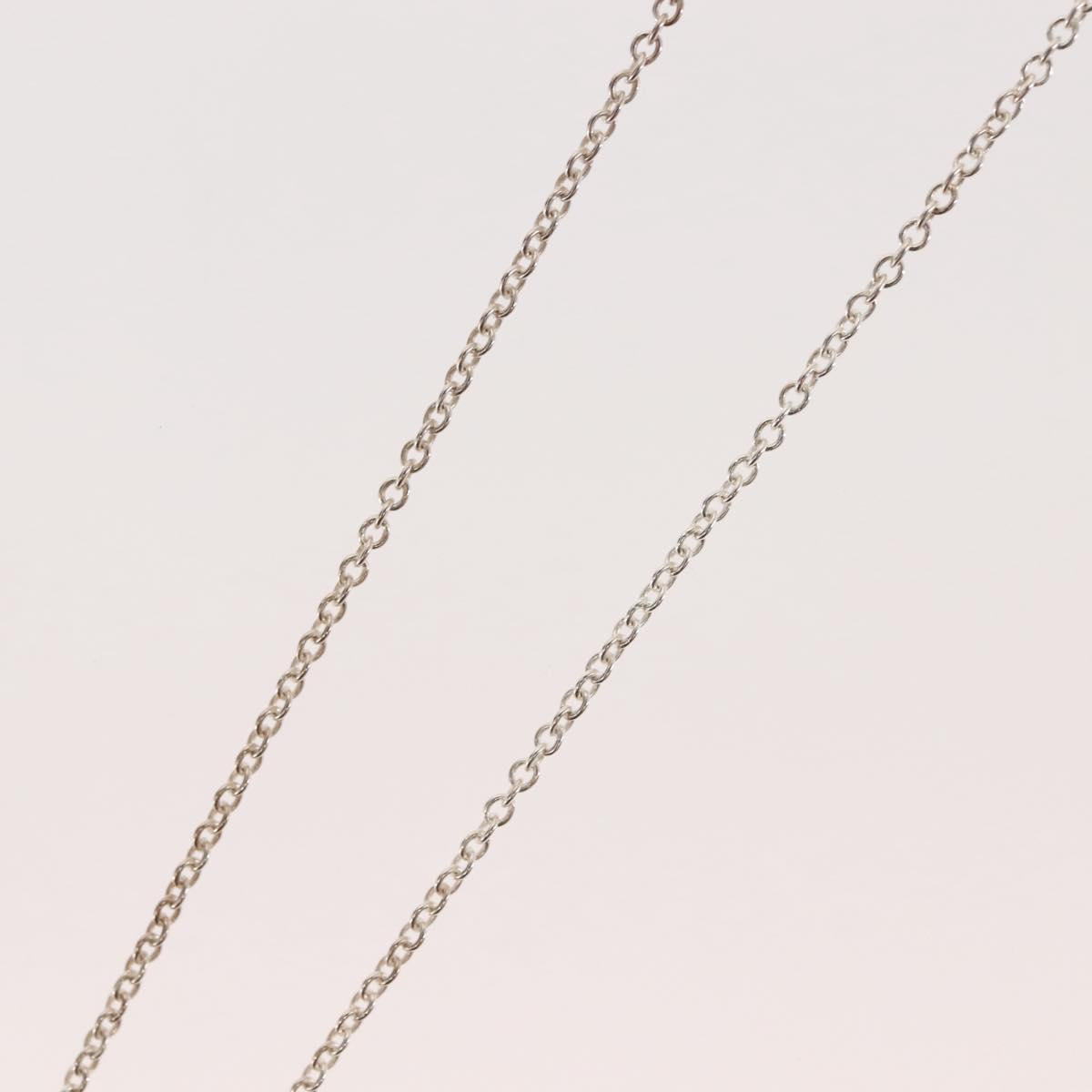 TIFFANY&Co. Open Teardrop Necklace Ag925 Silver Auth 143860