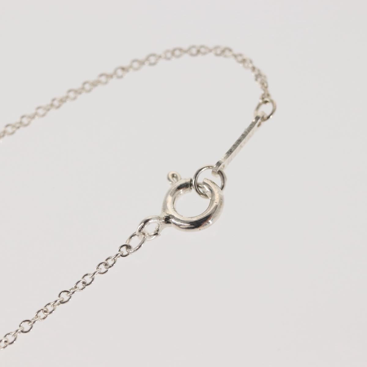 TIFFANY&Co. Open Teardrop Necklace Ag925 Silver Auth 143860