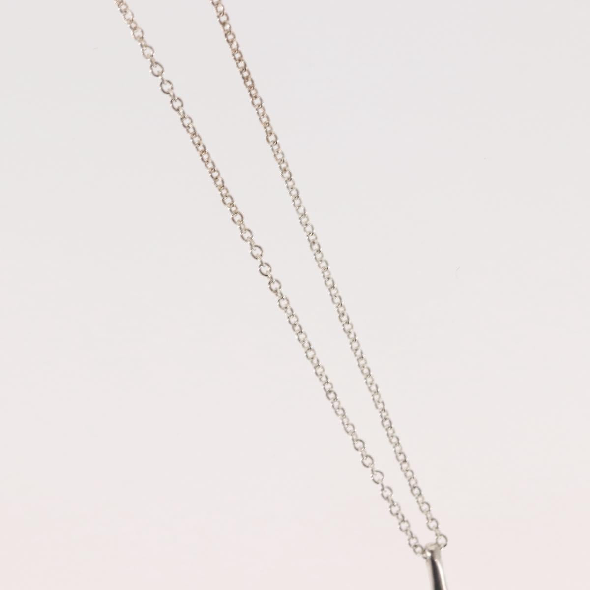 TIFFANY&Co. Open Teardrop Necklace Ag925 Silver Auth 143860