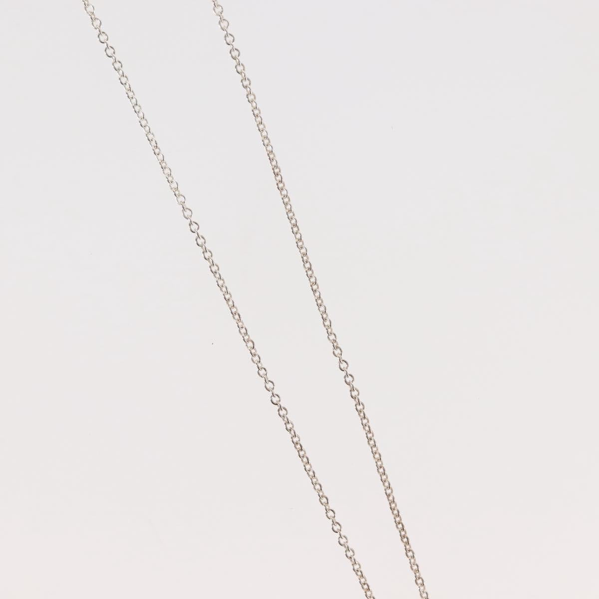 TIFFANY&Co. Open Teardrop Necklace Ag925 Silver Auth 143860