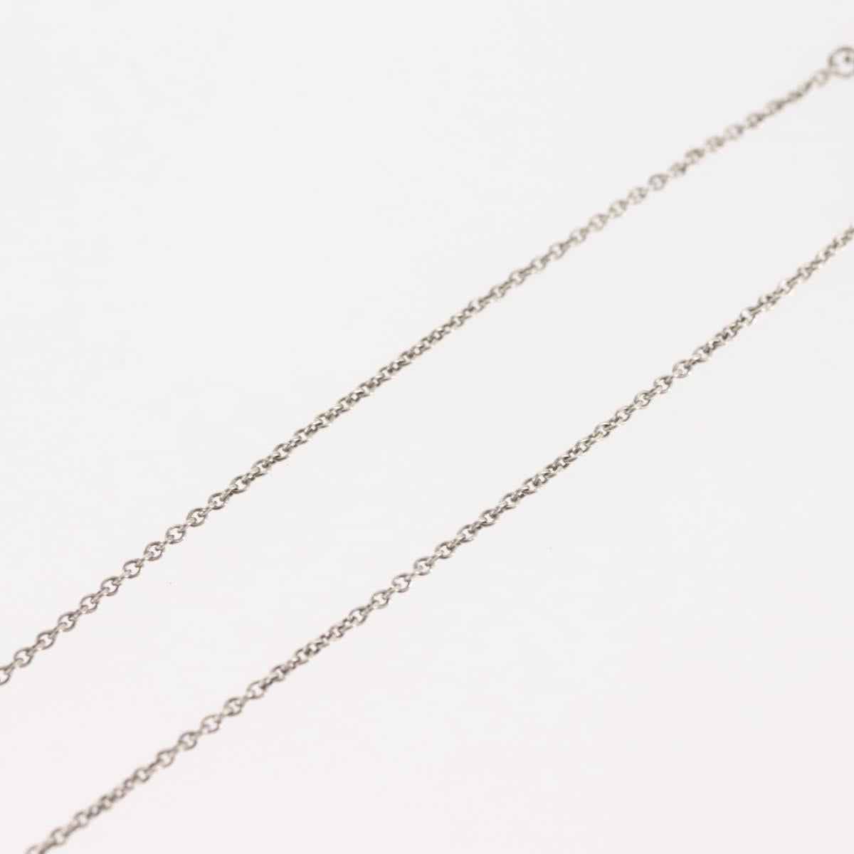 TIFFANY&Co. Open Heart Necklace Ag925 Silver Auth 143861